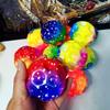Luminous High Bouncing Ball Hand Ball Game Wrist Elastic Ball Wrist Return Rubber Ball  Kids Toy