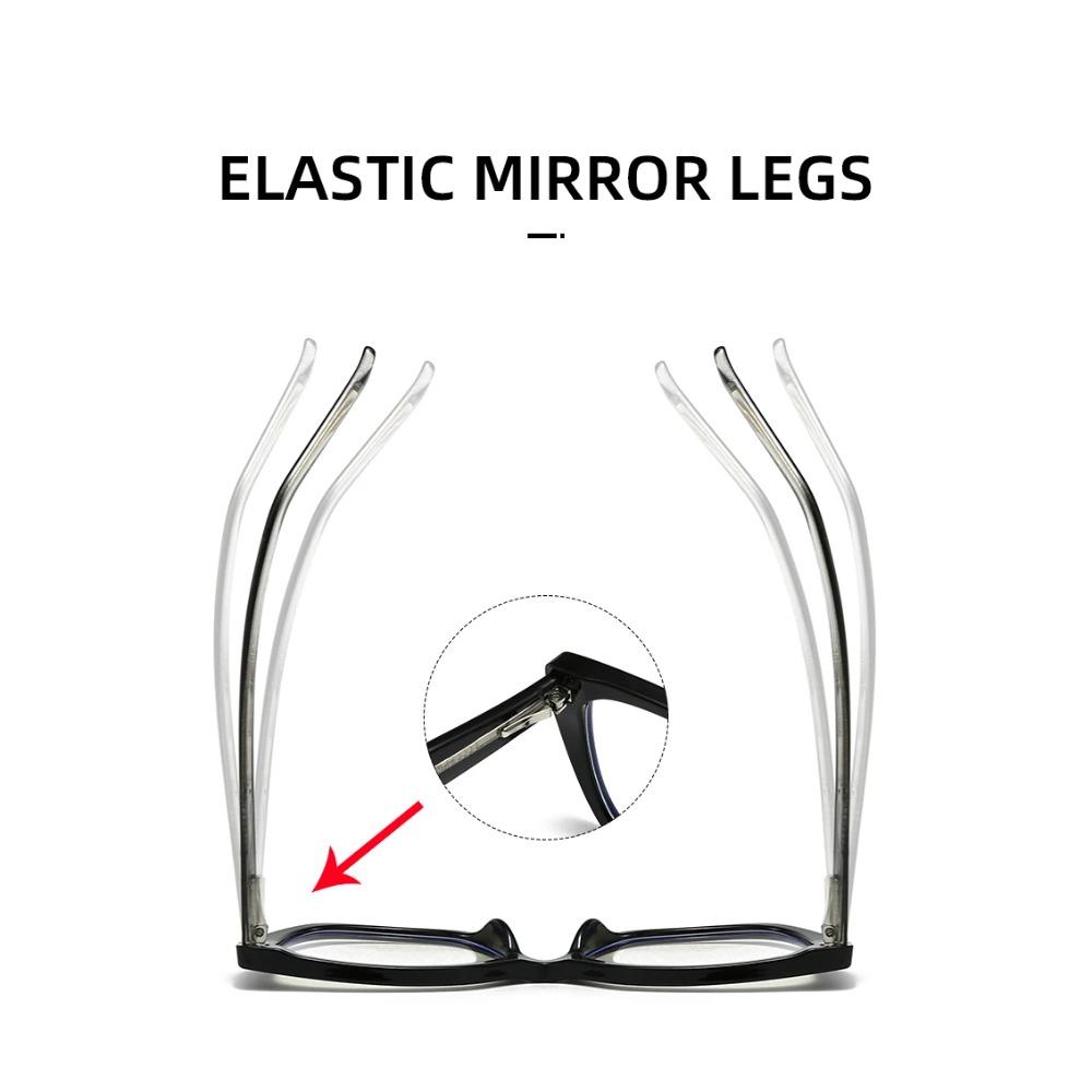 New Anti-Blue Light Glasses for Women Pc Core Legs Fashion Retro Plate Color Flat Mirror Can Be Equipped with Mirror 5704