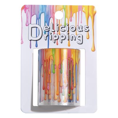 200cm/ Roll PET Washi Tapes Jam Chocolate Sauce Dripping Pattern Hand Scene Creative DIY Cup Photo Frame Photo Decoration Tape