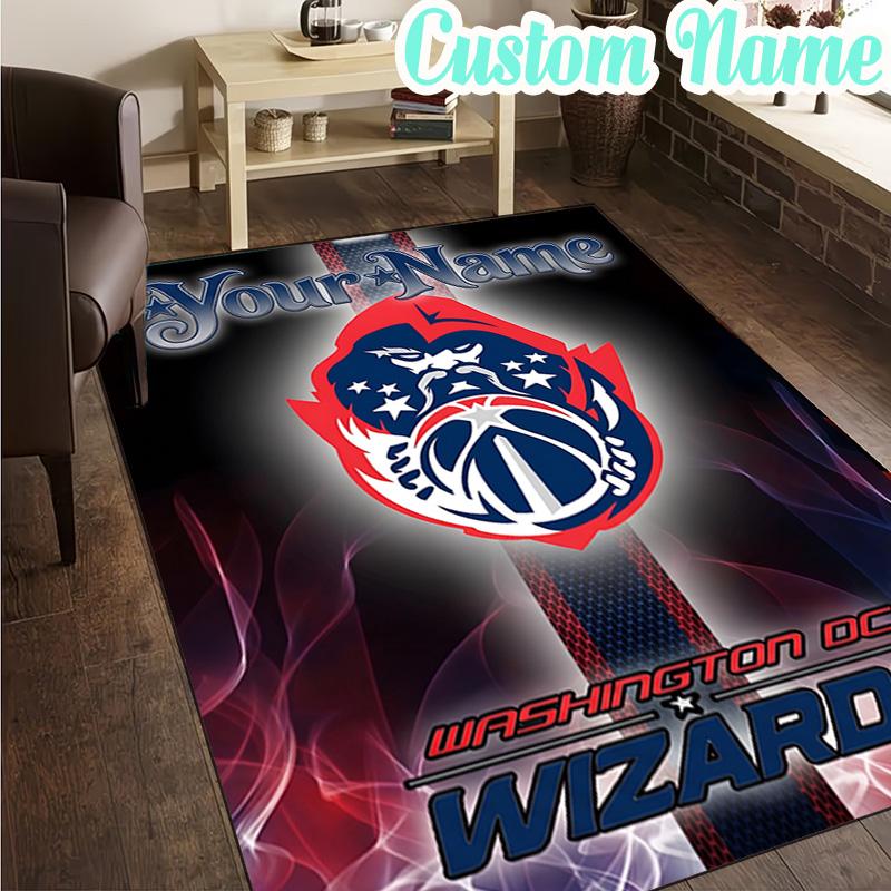 Custom Name Washington basketball Stars Rug, Office Rug, Chair Rug, Carpet for Living Rooms, Doormat Game Rug Home Decor Christmas Gifts