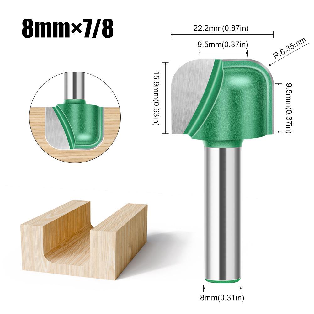 8 Griff Doppelbogen Rundboden Nutmesser Kerbmesser Holzbearbeitung Schaben Bodenmesser Schüsselschneider Rundbodenmesser Anfaswerkzeug