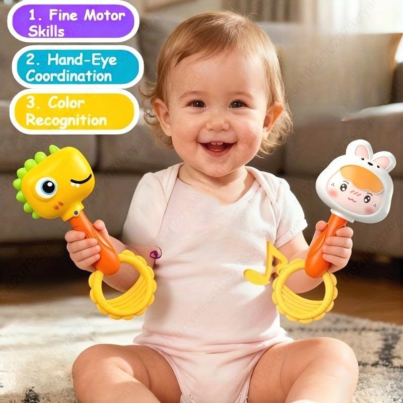Interactive Sand Hammer Sensory Toy for Kids,  Auditory Stimulation & Motor Skills Development, Baby Toy, Playful Design