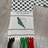 Flag Palestine Gaza Printing Polyester Scarf Outdoor Use Fan Football Souvenir