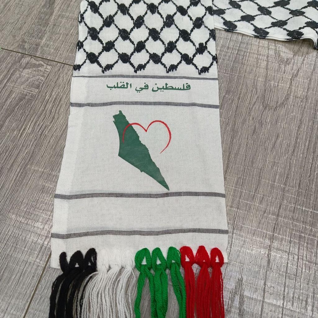 Flag Palestine Gaza Printing Polyester Scarf Outdoor Use Fan Football Souvenir