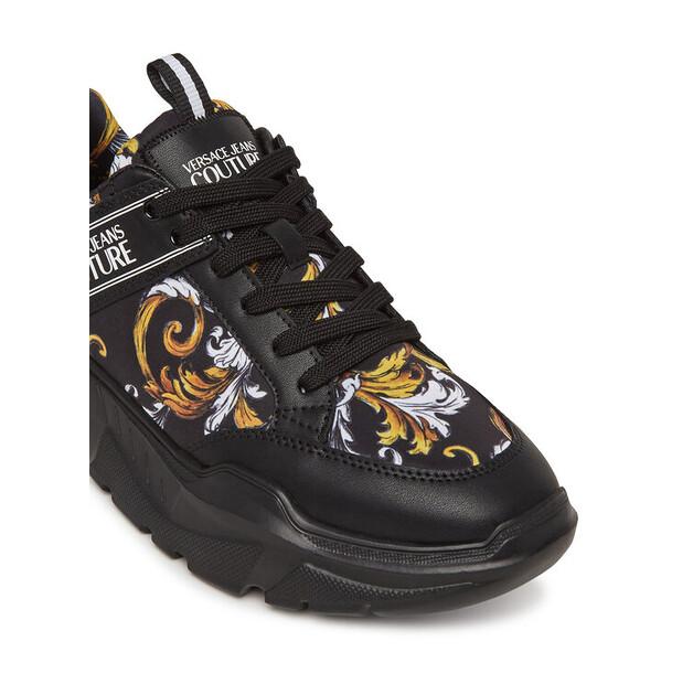 Мужские кроссовки Versace Jeans Couture 78ya3sc2 чёрные