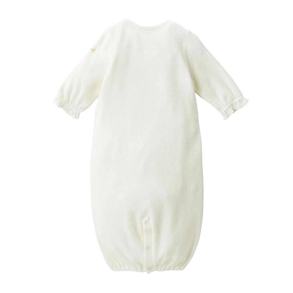 coverall animal made in for boys and birth baby white [Miki House] Two-way all-in-one romper, plain, design, non-twisted yarn, Japan, girls, newborns,