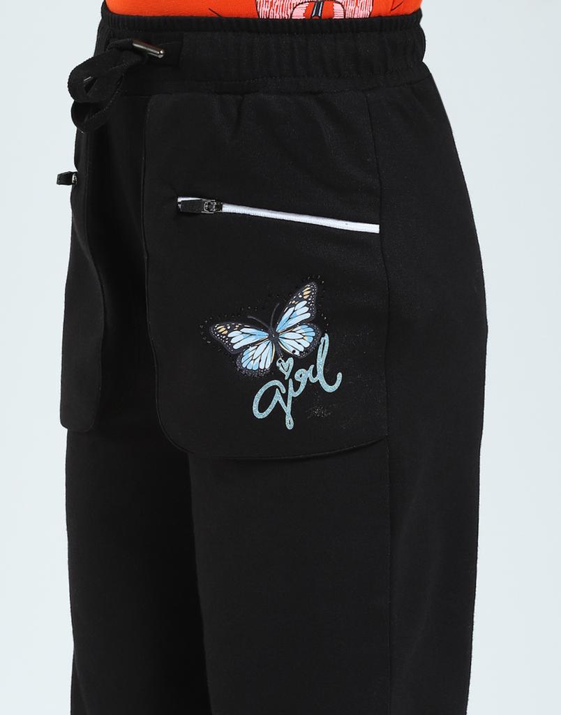 MONTE CARLO Girls Solid Regular Fit Lower Track Pants
