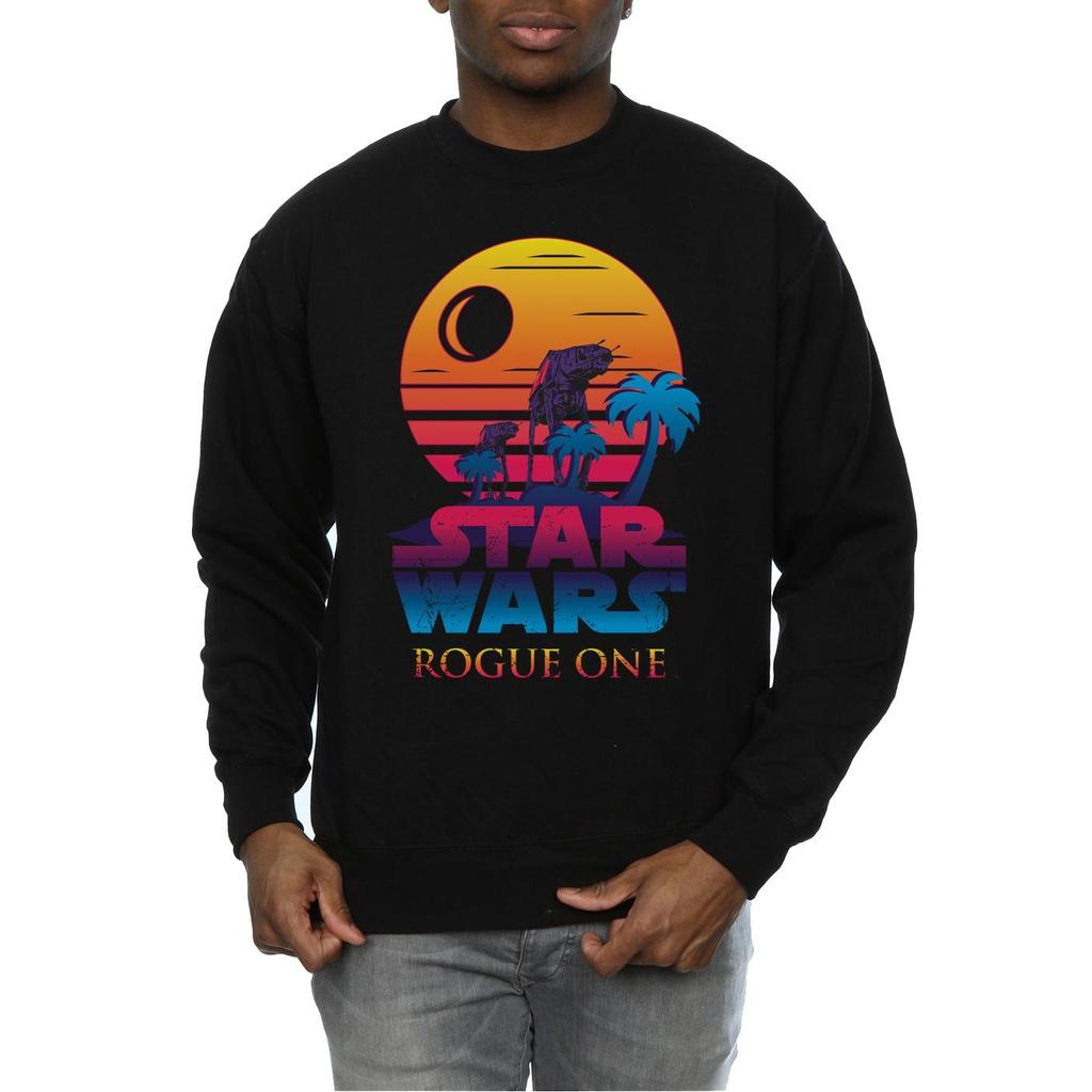 Star Wars Mens Rogue One Logo Sunset Sweatshirt