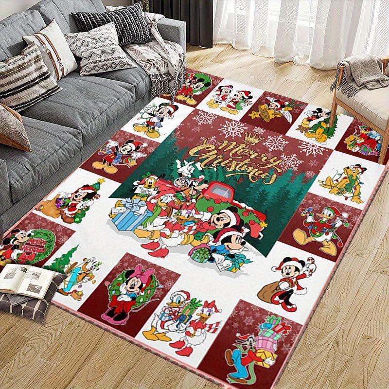 1 Stück Disney Cartoon-Figuren Muster Teppich Läufer Rutschfester Teppich Handwaschbar Fußmatte Geeignet für Wohnzimmer Schlafzimmer Heimdekoration