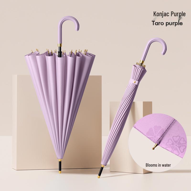 Extra-Großer Winddichter Automatischer Schirm mit 24 Rippen und Wasseraktiviertem Blühendem Design