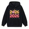 2026 New Year Retro Party Graphic Clothing Disco Ball Design Creative Hoodies Women Casual Fashion Happy New Year Holiday Tops