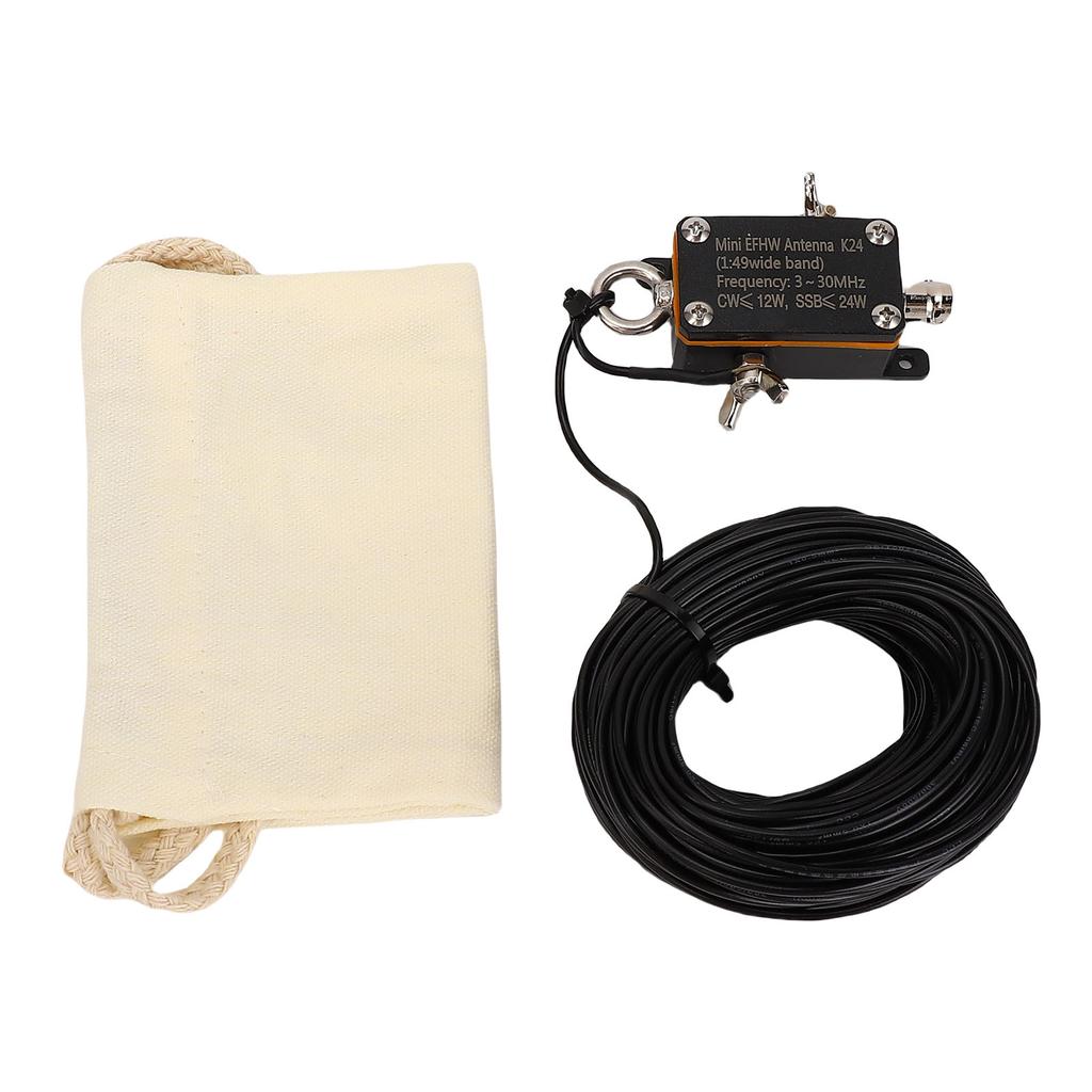 Shortwave Antennae 1:49 Balun 3 30MHz EFHW Pocket HF End Fed Radio Antennae with Cloth Bag