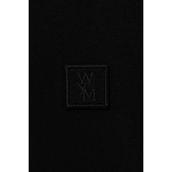 [wooyoungmi] Black Cotton Back Logo T-shirt W263TS07708B