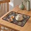 Bohemian Dish Drying Mat Absorbent Diatomaceous Earth Dish Drainer Mat Non-Slip