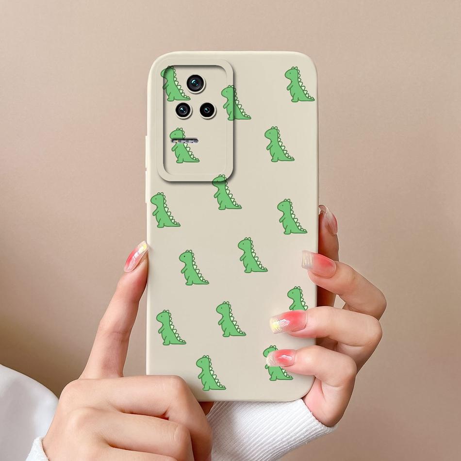 Cute Case For Poco F4 GT Global Version Soft Smooth Liquid Silicone Full Coverage Anti Choc Phone Bumper For Xiaomi Poco F4GT
