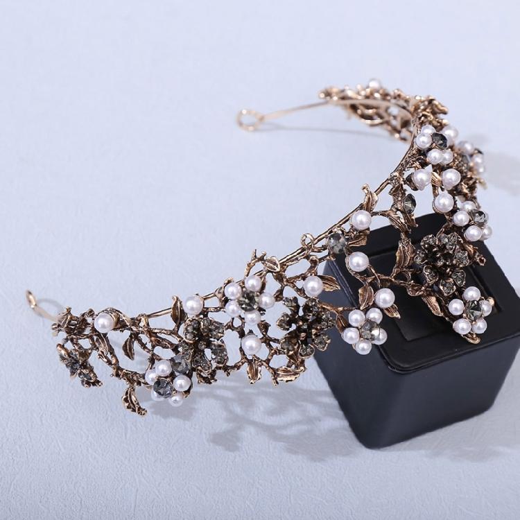 Beautifully Crafted Crystal Crowns Crystal Diadems with Flower and Leaves for Birthdays and Evening Parties