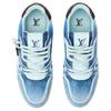 Louis Vuitton Trainer Low Top Skateboard Shoes Unisex Sea Blue 1AJVAD