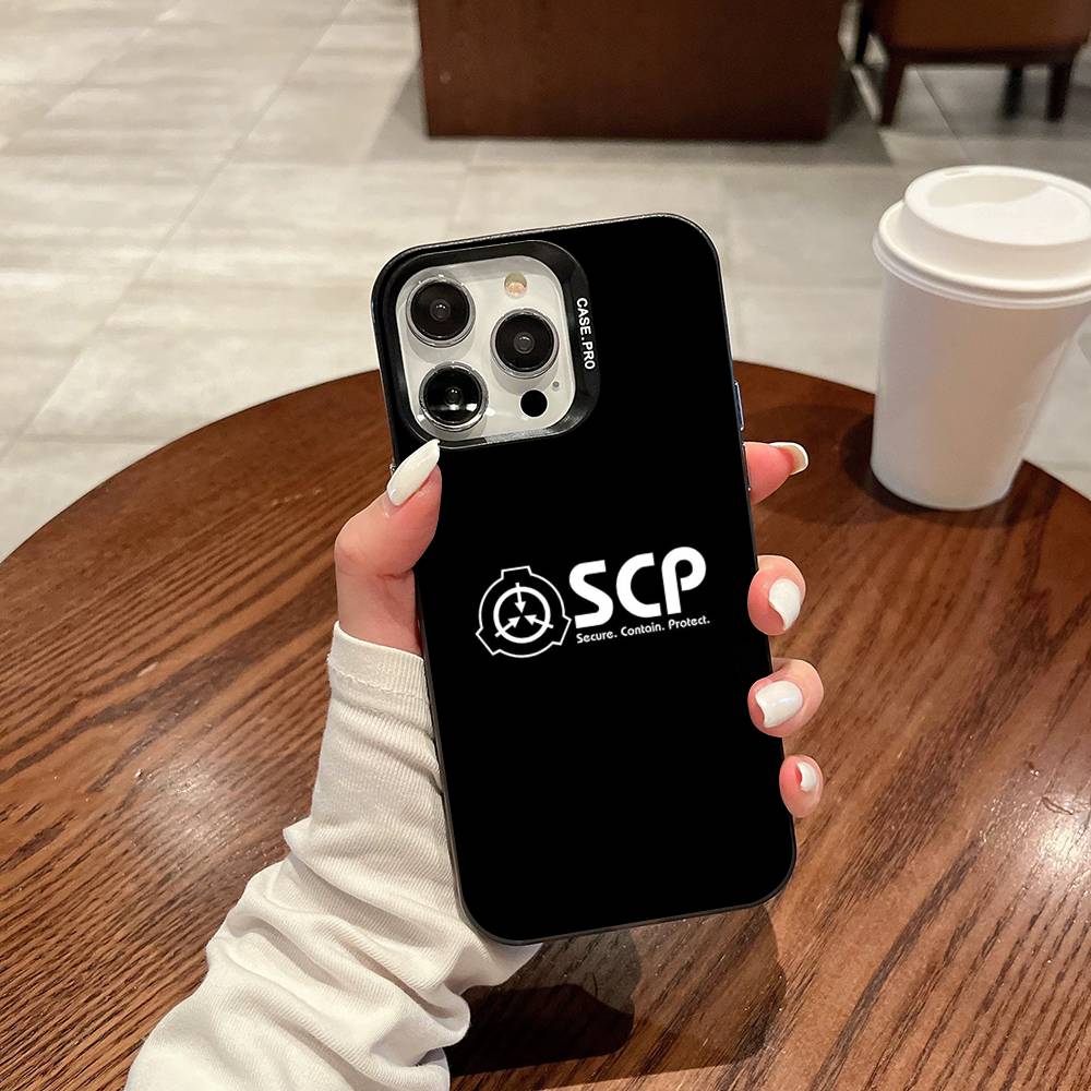 

Cool S-scp Logo Phone Case For IPhone 17 16 15 14 11 12 13 Pro Max Pro Plus Colored Silver Cover iPhone 12