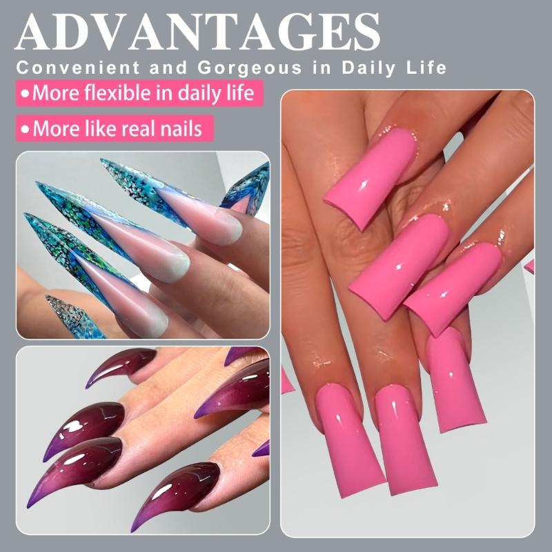 160Pcs Nail Extension Natural Fit Clear Nail Forms With Multiple Sizes For Perfect Nail Extension Comfort And Easy Use