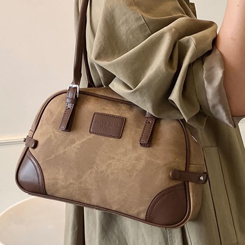 Fashionable Handbag Simple and Individual Underarm Bag Large-capacity Casual Color-matched Single-shoulder Women's Bag