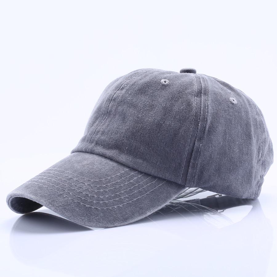 Retro Distressed Washed Unisex Baseball Cap - Soft Brim Sun Protection Hat