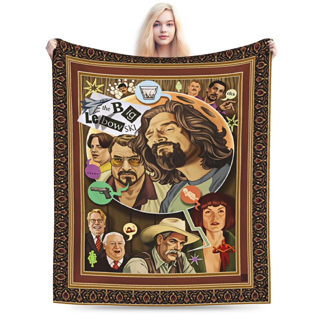Superweiche Decken Mädchen Jungen Picknick The Dude Big Lebowski Überwurf Flanell Tagesdecke für Couch Sessel Sofa Bett Sofa Bett