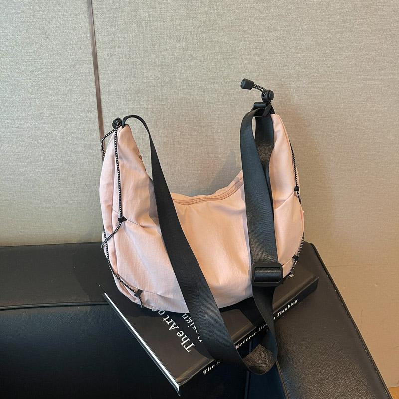 Nylon Shoulder Bag Women's Commuter Crossbody Bag Large Capacity Lightweight Handbag
