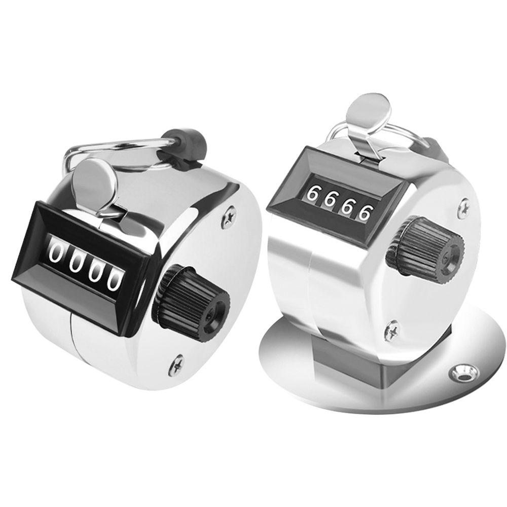 Tools 4 Digit Number Mechanical Metal Manual Counter Tally Counter Tally Clicker Hand Tally Counter
