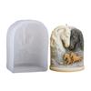 Premium Food Grade Silicone Mould Featuring Detailed Horse And Castles Relief For Craft Projects