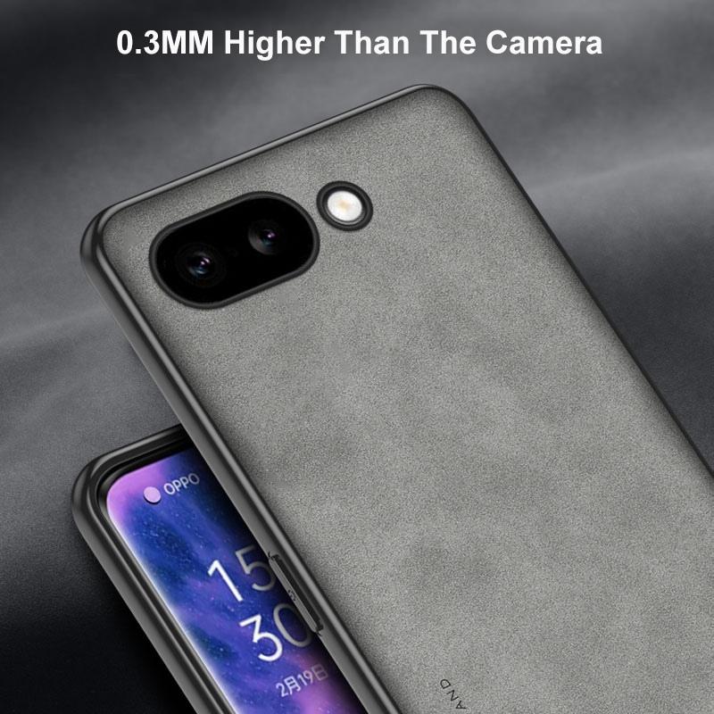 For Google Pixel 9A Case Luxury PU Leather Phone Case For Google Pixel 9A 5G Back Cover Matte Silicone Shockproof Protection