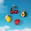 Korean Version of Fashionable Simple and Cute Cherry Brooch Female Versatile Playful Alloy Dripping Fruit Series Corsage Female Pin