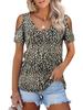 Women's 2023 Fashion Off-the-Shoulder Short Sleeve T-shirt