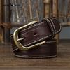 Handmade Vintage Distressed Frosted Leather Pin Buckle Men's Cowhide Belt Men's Casual Belt