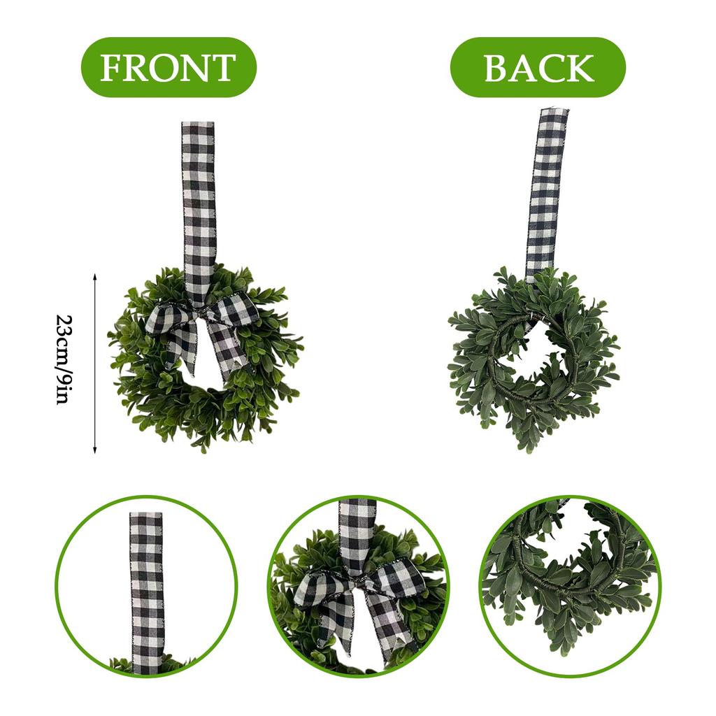 Miniature , Suitable For Kitchen Cabinets, Miniature Spring Artificial Easter Egg Wreath.