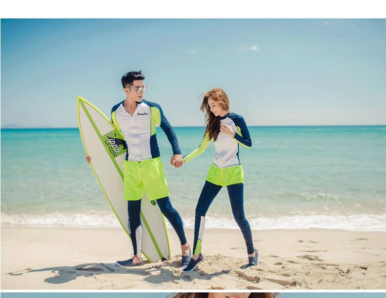 Fato de Mergulho de Manga Comprida para Pais e Filhos para Surf e Proteção Solar