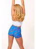 Strawberry Donut High-Waist Yoga Shorts - Women's Printed Fitness & Sportswear.