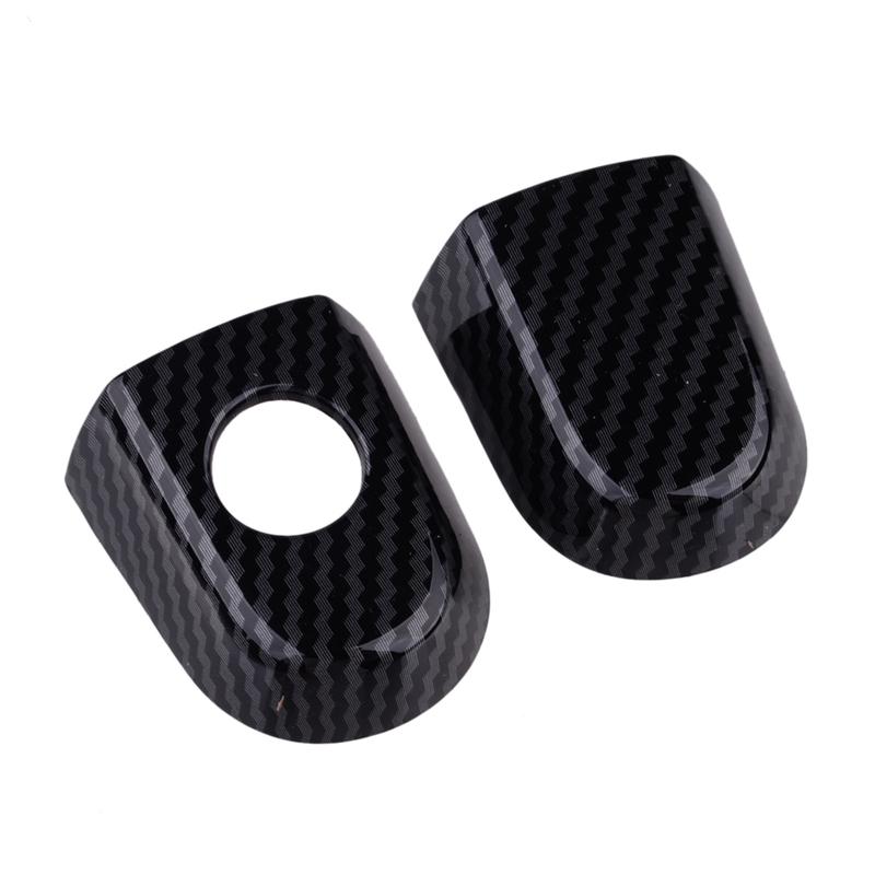 Car Door Handle Cover Trim Molding Kit Fit for Toyota Yaris Sedan Hatchback 2007-2009 2010 2011 Carbon Fiber Texture ABS Plastic