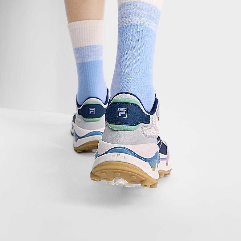 New FILA KM2 PO Casual Shoes Women's Milk White Lunar Rock Gray F12W433109FGL