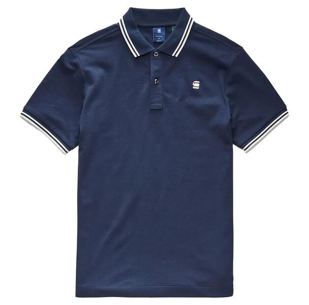G-Star Dunda Slim Stripe поло с короткими рукавами