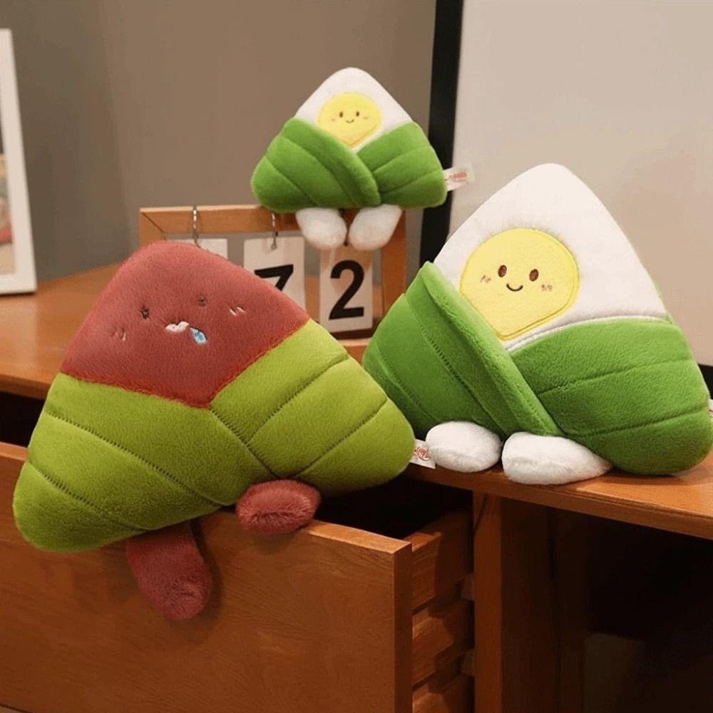 Ultra-Soft Velvet Cartoon Zongzi Plushie Dragon Boat Festival Doll Bedside Comfort Toy