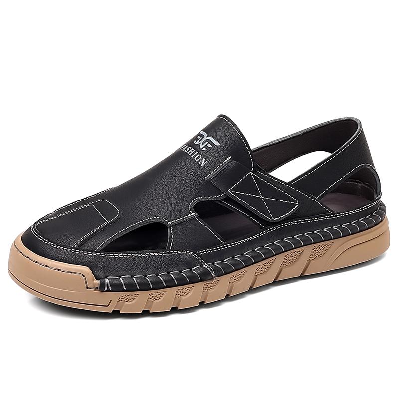 Fashion 2025 Men Sandal Summer Non-slip Casual Leather Sandals for Men Fashion Lighte Breathable Beach Slippers Classic Versatile Sandal