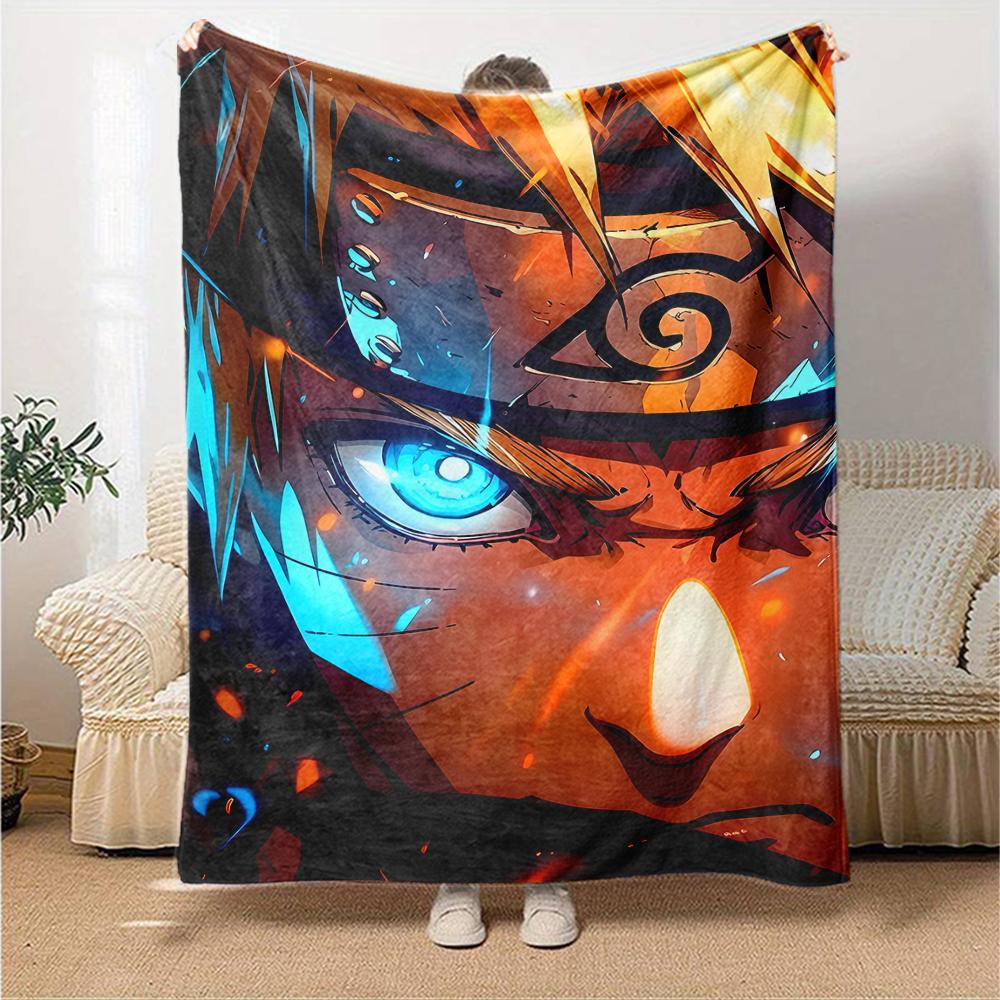 1pc NARUTO (2) Blanket, Gift, for Men and Women, Soft Blanket, Good for Sofa Bed Couch Travel, Lightweight Flannel Blanket