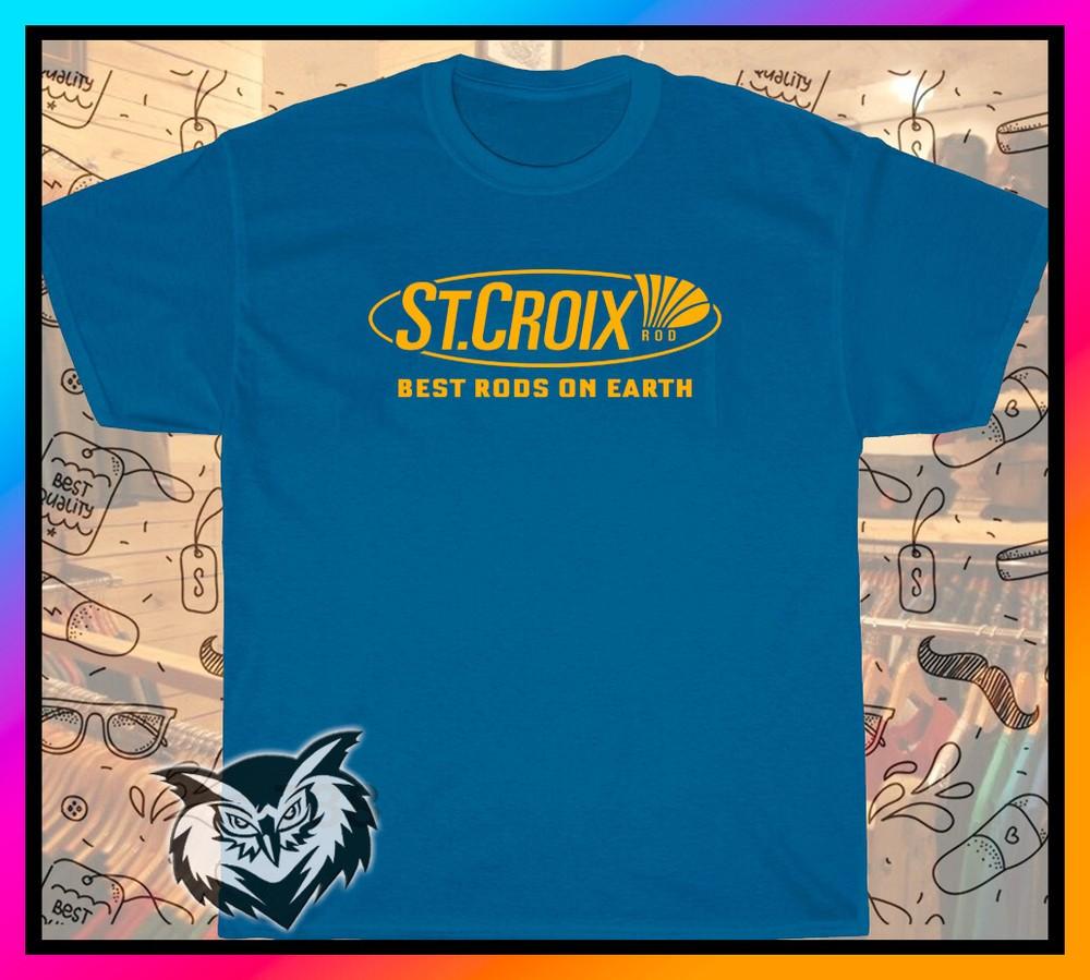 New St Croix Rods Fishing Logo american funny t shirt SIZE S-5XL Unisex T-Shirt L