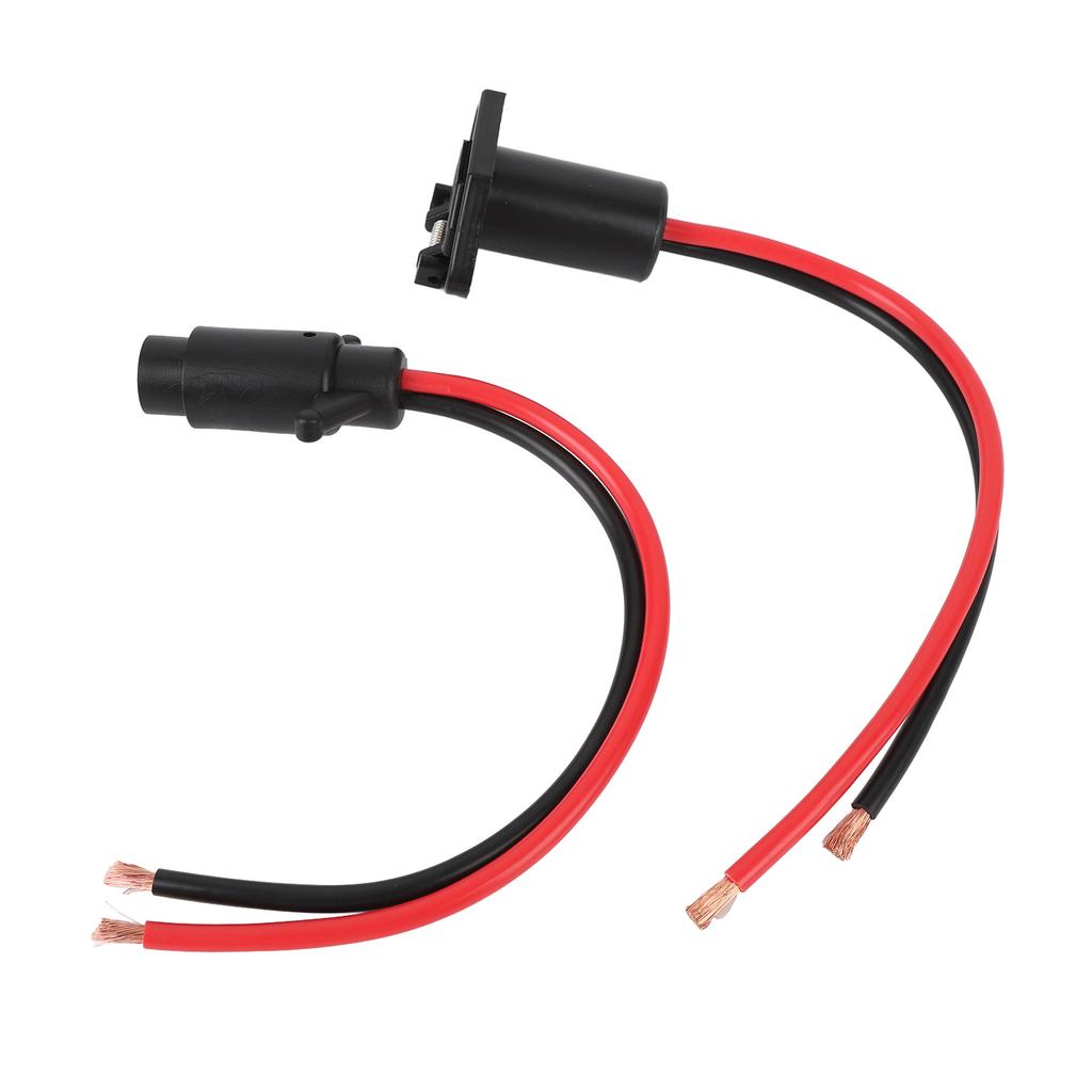 DC12V Trolling Motor Plug and Receptacle 2 Wire Flush Mount Plug and Play for Marine Boats Kayaks