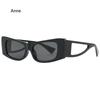 Vintage Retro Stil Sonnenbrille Herren Rechteckige Form Ausgehöhlter Bügel Sonnenbrille Damen Europäisch Amerikanischer Stil Damen Sonnenbrille