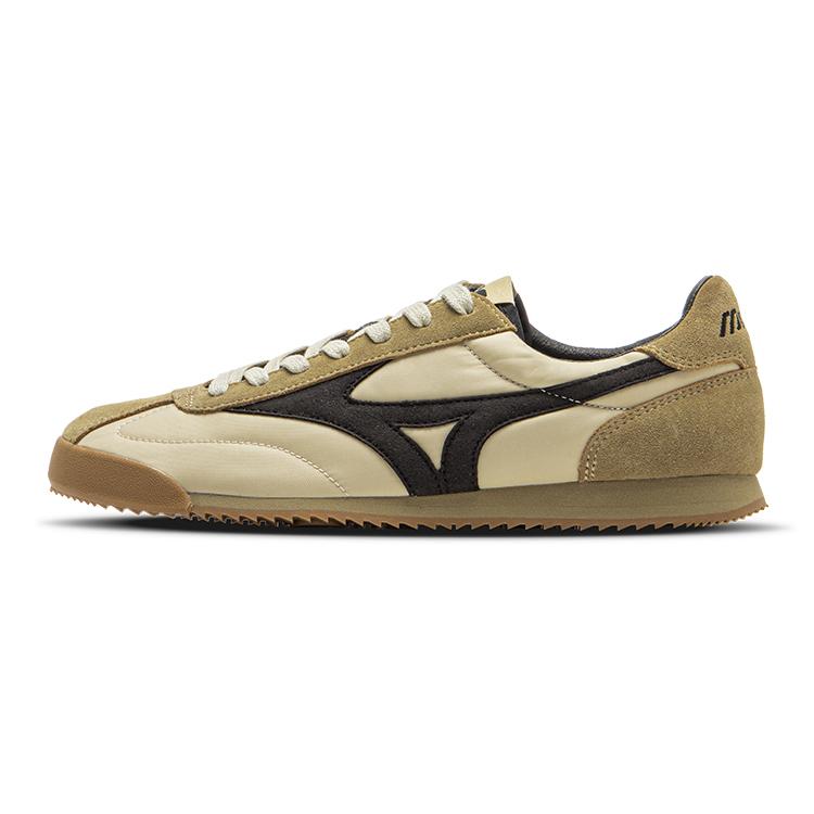 Mizuno LG 60S Trendy Non-Slip Breathable Low-Top Casual Shoes Unisex Casual Shoes Beige Black D1GH230308