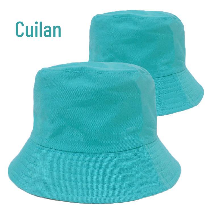 Custom Embroidered Cotton Bucket Hat: Double-Sided, Unisex Sun Protection for Mountaineering.