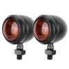Pair of Turn Signal Indicator Light Black Yellow Steering Lamp Fits for  (Small Size)