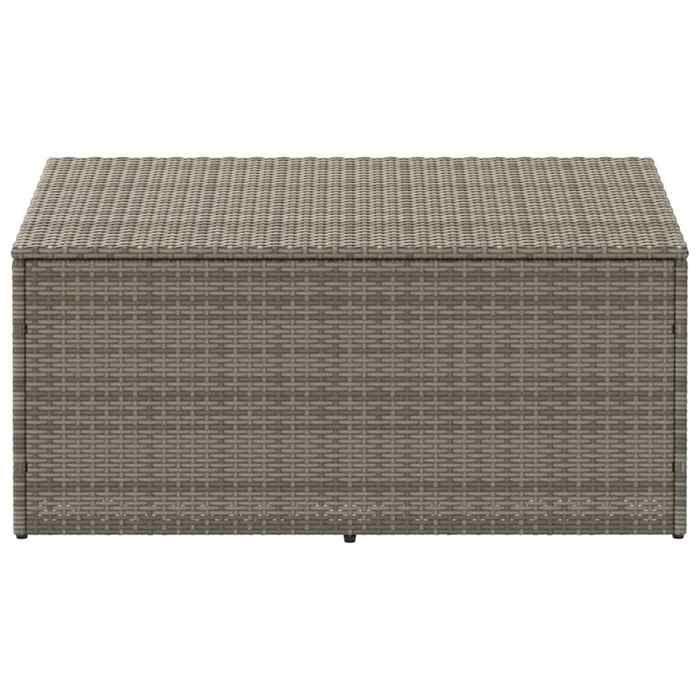 VidaXL Garden Storage Box Grey 110x50x58 Cm Woven Resin, Garden Storage Chest, Storage Box of 4104071