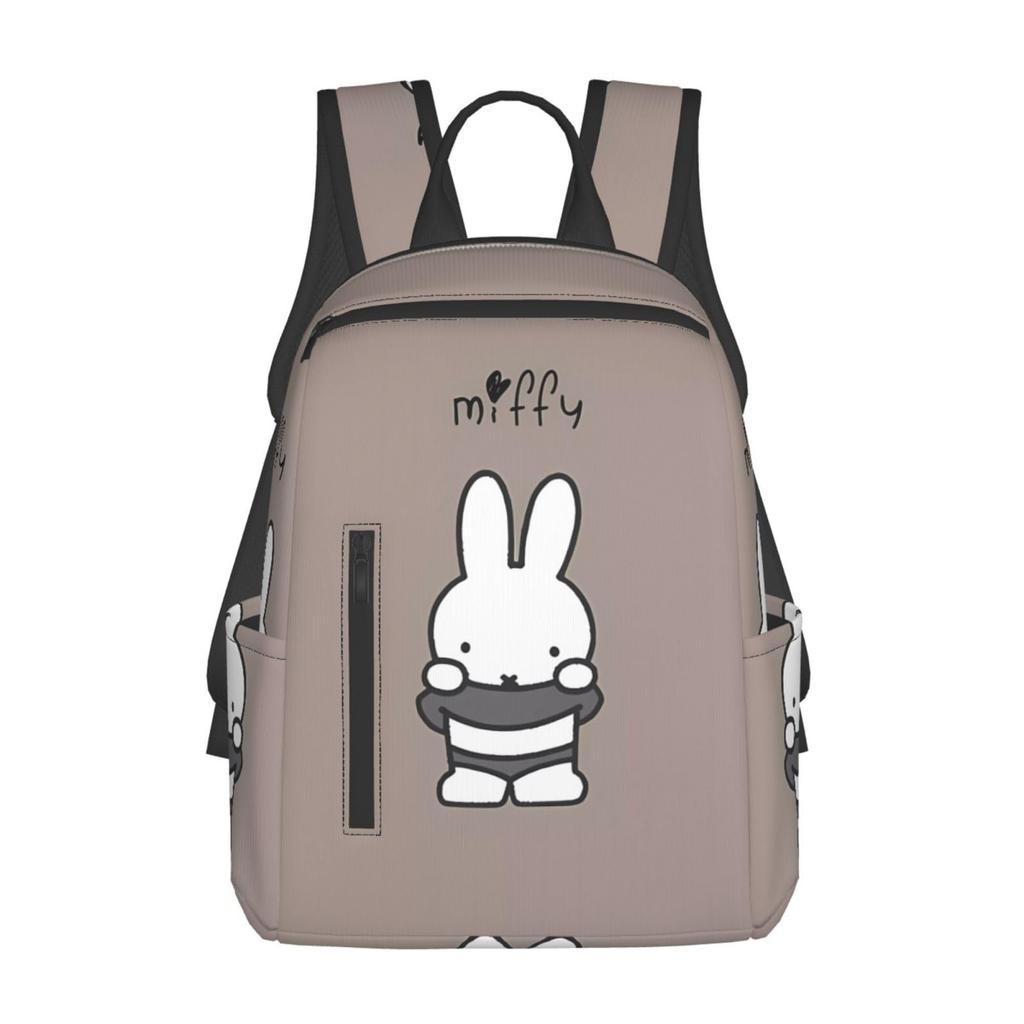 Asamike RucksackTagesrucksack, Stilvoll, Niedliches Miffy Design, Lässig, Großes Fassungsvermögen, Beliebt, Multifunktional, Perfektes Geschenk für College und High School